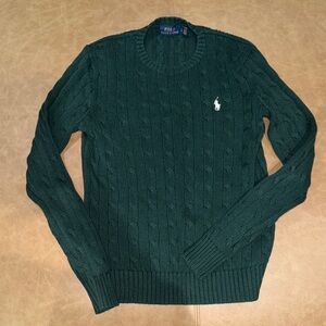 POLO Ralph Lauren Green Cable Knit Sweater